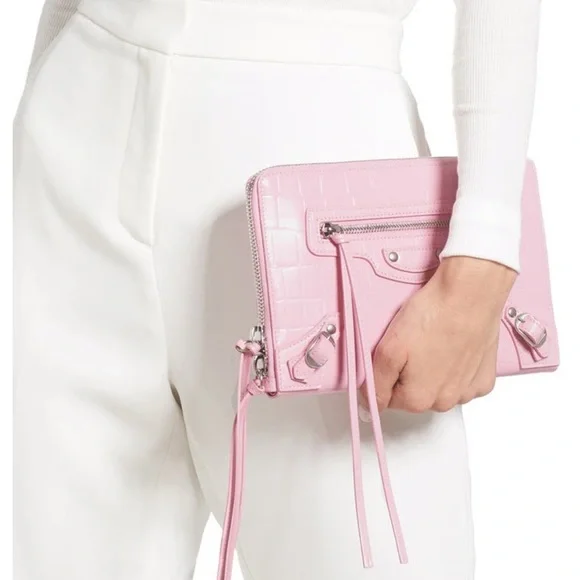 Neo Balenciaga croc embossed leather crossbody bag - Picture 3 of 15